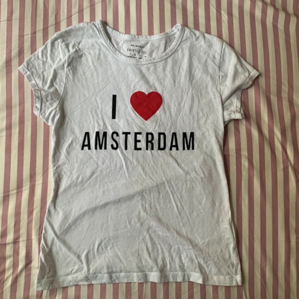 SOLD!! | Primark White Printed Tee